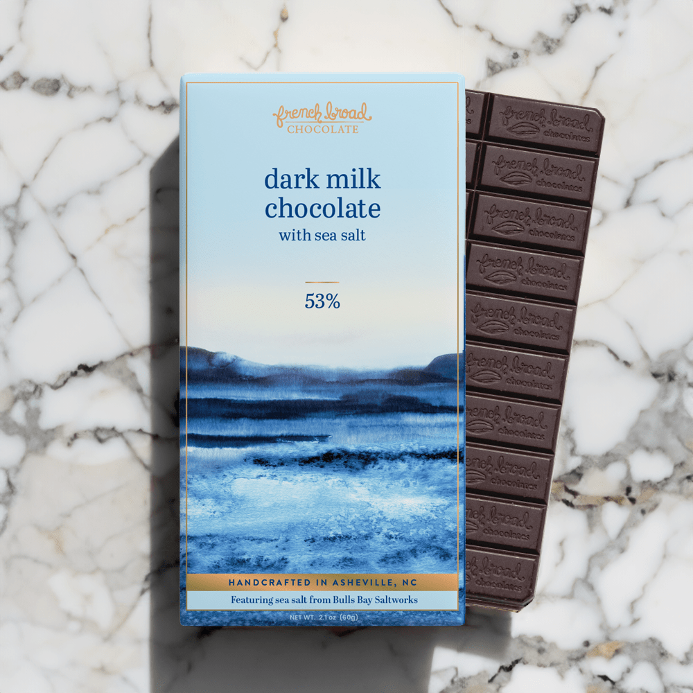 Dark Milk with Sea Salt Chocolate 53%