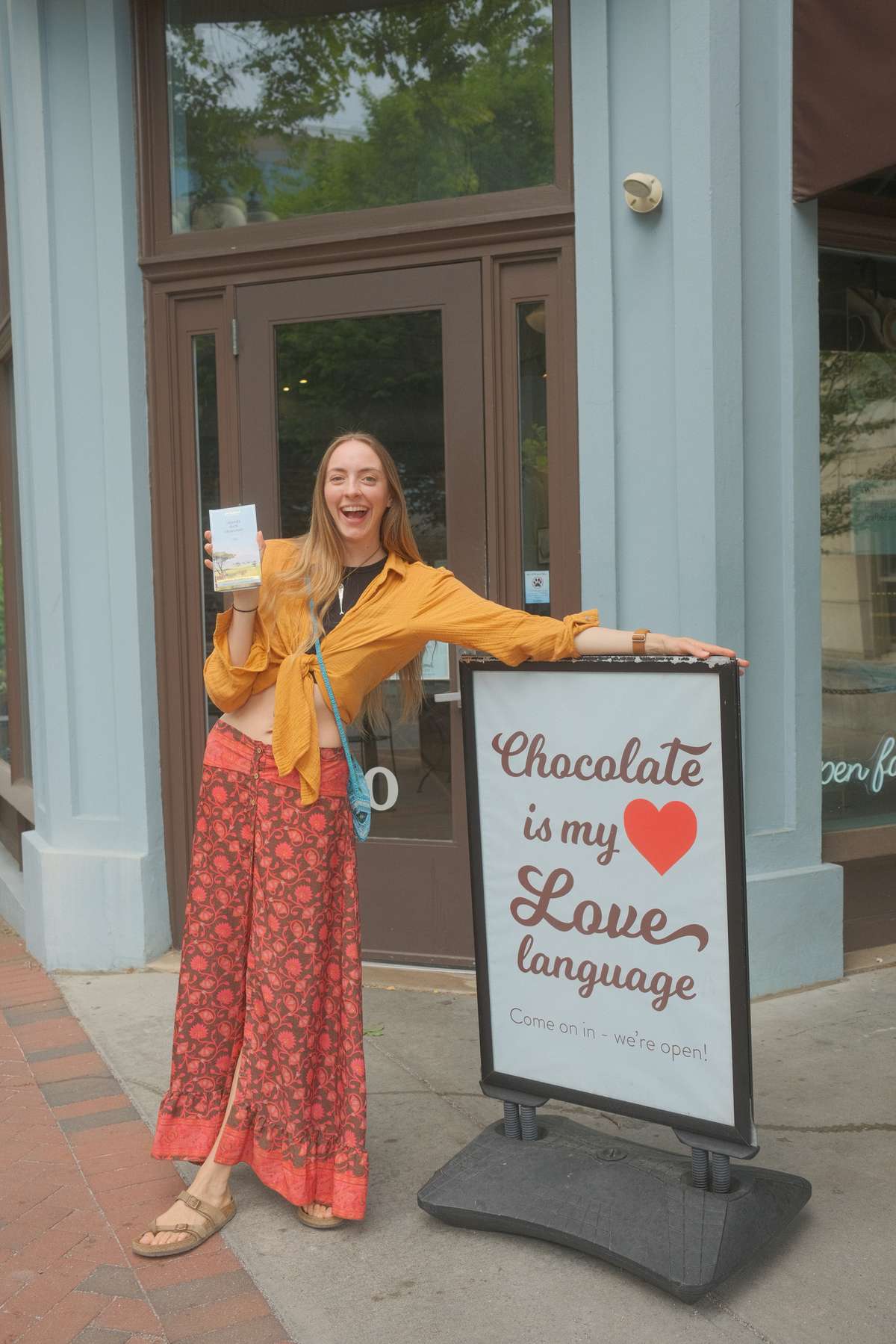 The downtown French Broad Chocolate Lounge storefront in Asheville